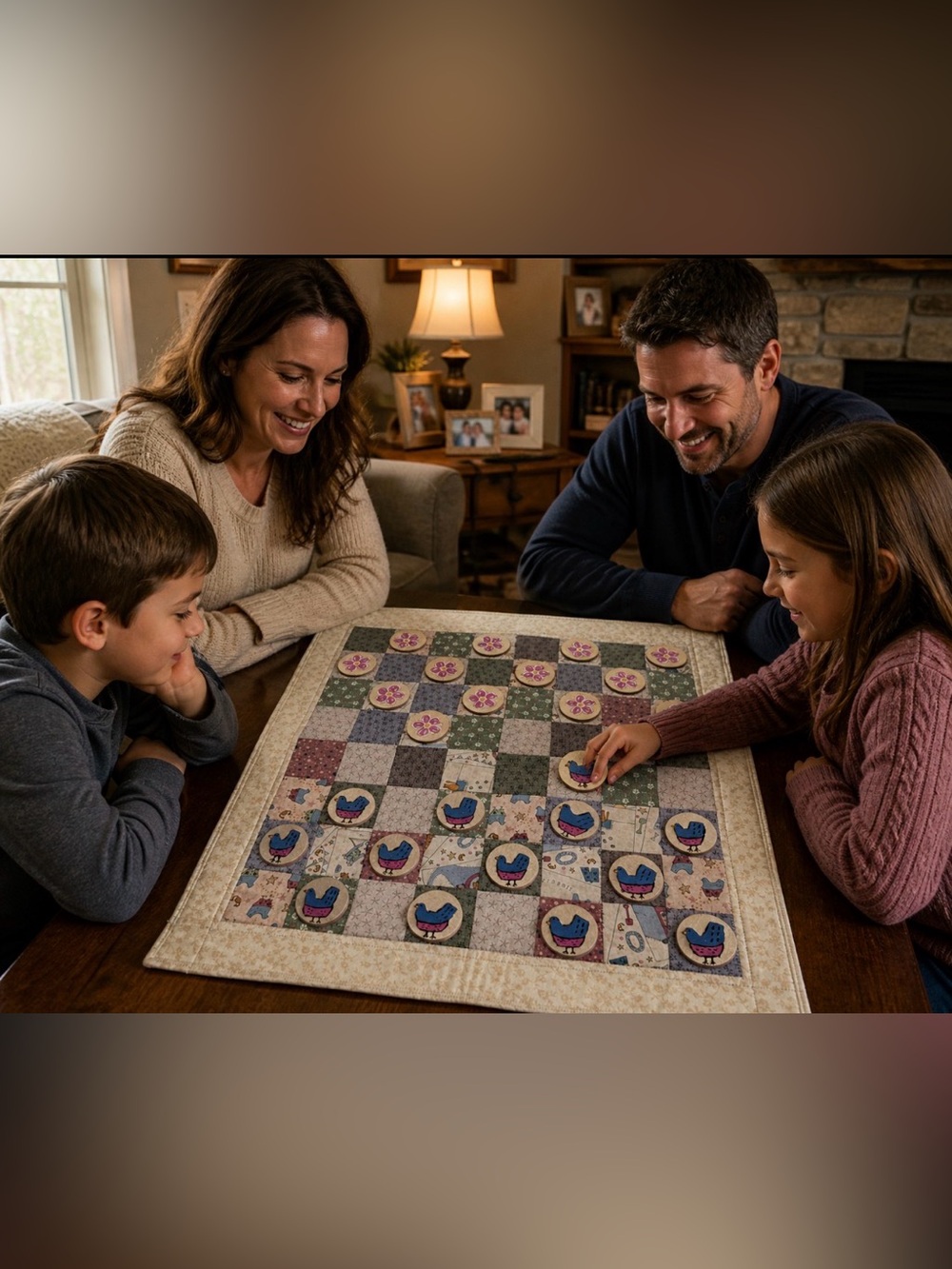 Handmade Patchwork Checkerboard Quilt Set